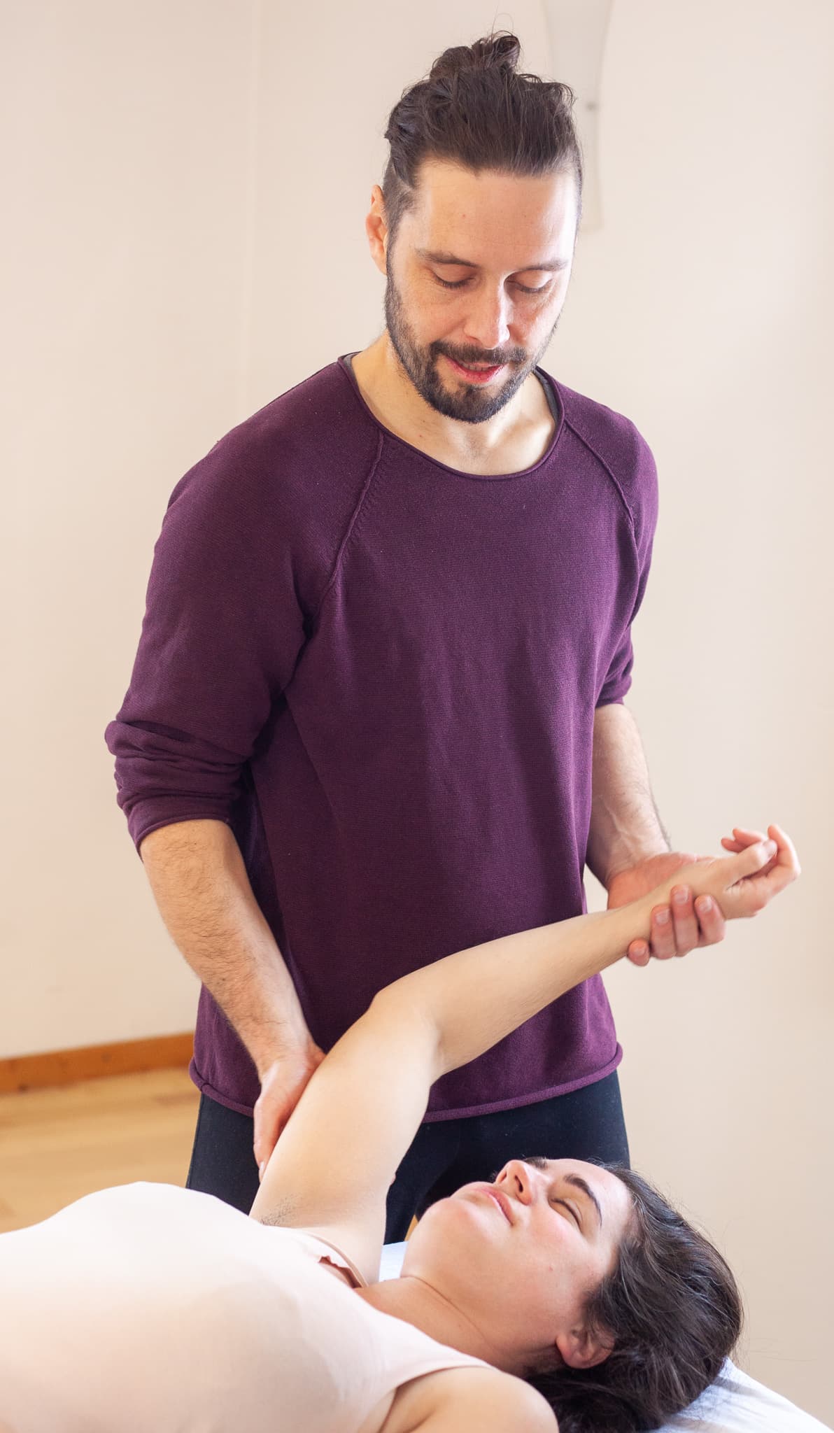 Markus während einer Behandlung